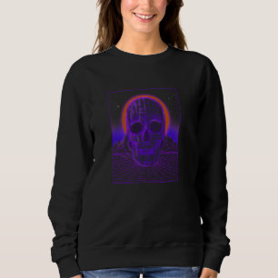 Sudadera Futurista Vaporwave Estético Skull Retro Synthwa