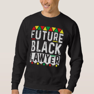 Sudadera Futuro abogado negro abogado afroamericano Ley