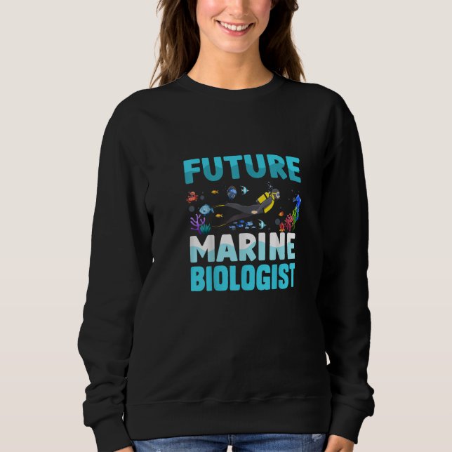 Sudadera futuro biólogo marino (Anverso)