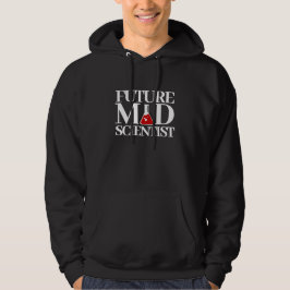 Sudadera Futuro científico loco gracioso con un batidor de 