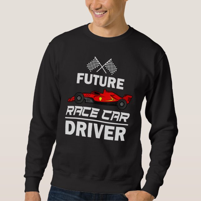 Sudadera Futuro Conductor De Coches De Carrera Para Niños C (Anverso)