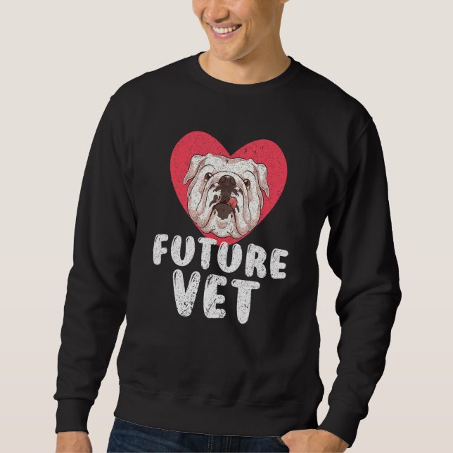 Sudadera Futuro de asistente veterinario de Vet Tech Médica (Anverso)