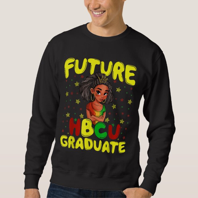 Sudadera Futuro estudiante de historia de la HBCU - Chica d (Anverso)