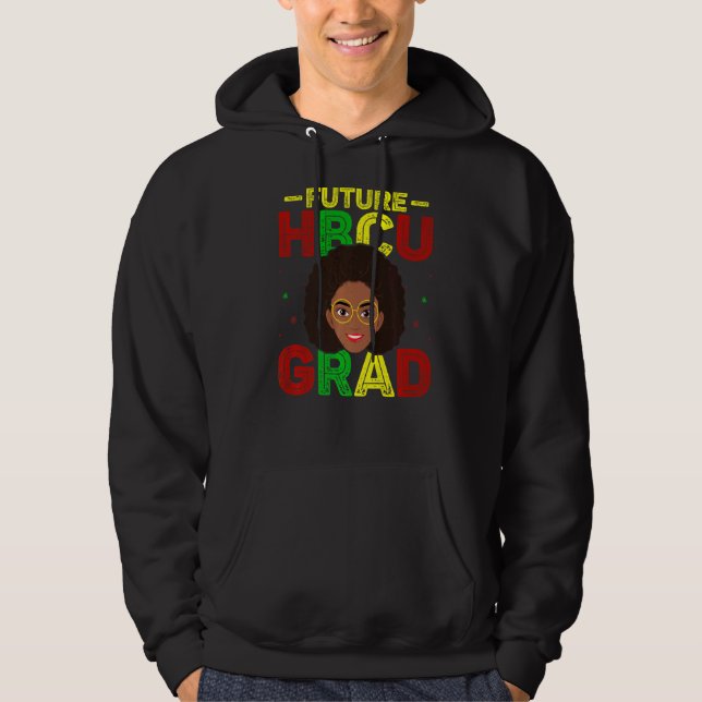 Sudadera Futuro Grado Hbcu Historia Colegio Negro Chica Muj (Anverso)