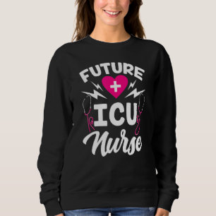 Sudadera Futuro Hospital De Enfermeras Icu Enfermería Hielo