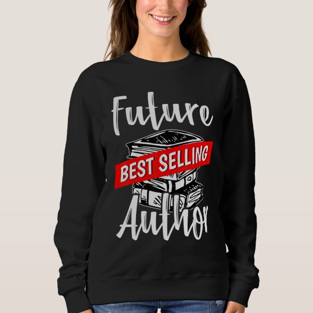 Sudadera Futuro Mayor Autor Orgulloso Periodista Escribiend (Anverso)