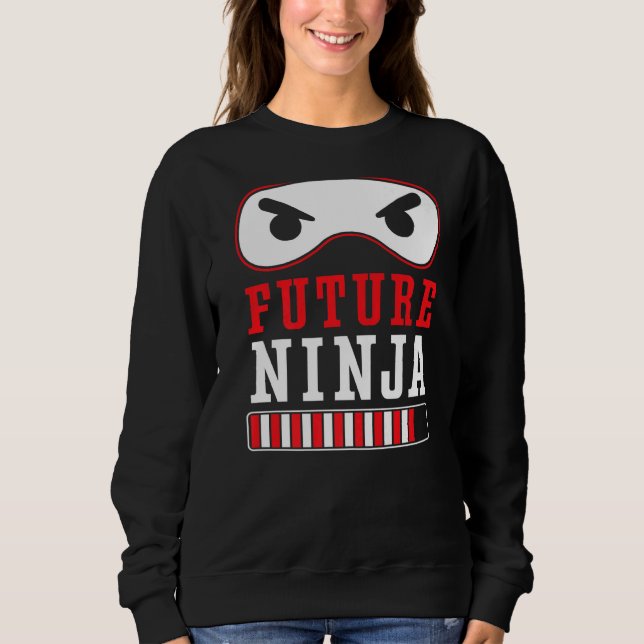 Sudadera Futuro Mercenario Ninja Shuriken Kunai Shinobi Nin (Anverso)