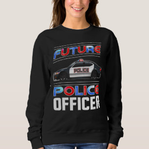 Sudadera Futuro Oficial de Policía Costumbre Poli Futuro