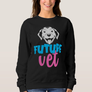 Sudadera Futuro Vet Tech Veterinario Auxiliar Cute Perro Pu