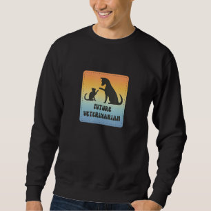 Sudadera Futuro veterinario divertido estudiante de veteri