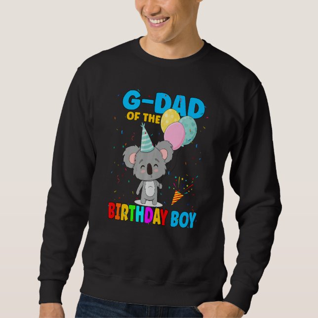 Sudadera G Dad Of Birthday Boy Koala Bear Family Koalas (Anverso)