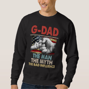 Sudadera G Dad The Man The MymyAmerican Flag The Bad Influ