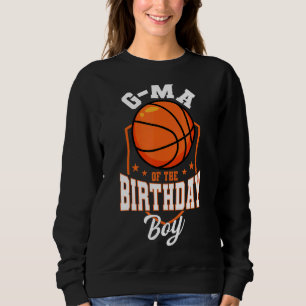 Sudadera G Mamáes Del Tema Del Baloncesto Birthday Boy Bday