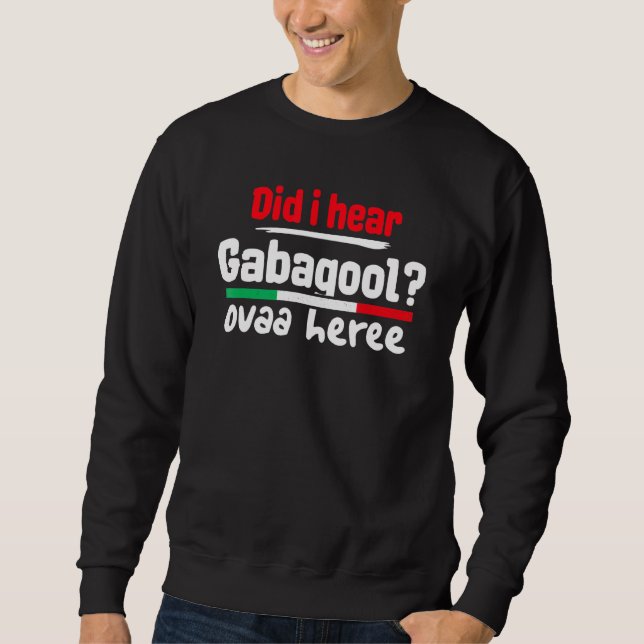 Sudadera Gabagool Slang Meme Idioma Italiano Oí Gabag (Anverso)