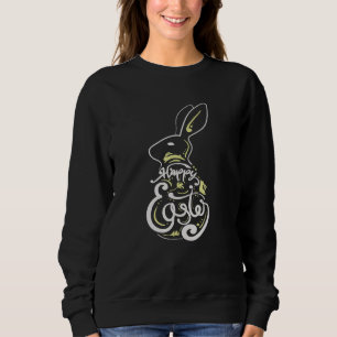 Sudadera Gafas de centeno lindo conejito facial lazo de are