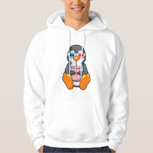 Sudadera Gafas de cine pingüino Taza de bebida