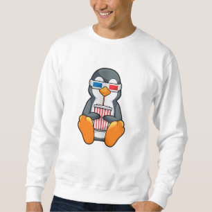 Sudadera Gafas de cine pingüino Taza de bebida