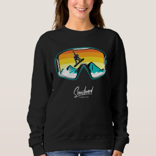 Sudadera gafas de esquí snowboard esquí esquí nieve montaña