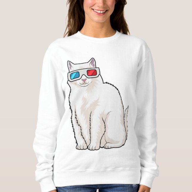 Sudadera Gafas de gato (Anverso)