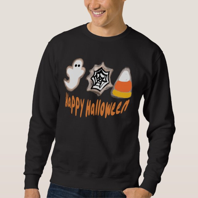 Sudadera Gafas de Halloween Galletas Panadero Horno Sudader (Anverso)