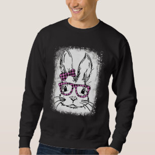 Sudadera Gafas de leche de búfalo rosado de lija de conejo 