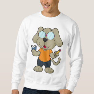 Sudadera Gafas de libros de Dog Nerd