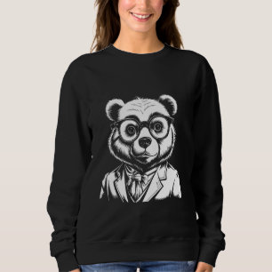 Sudadera Gafas de oso genial Amante de animales divertidos