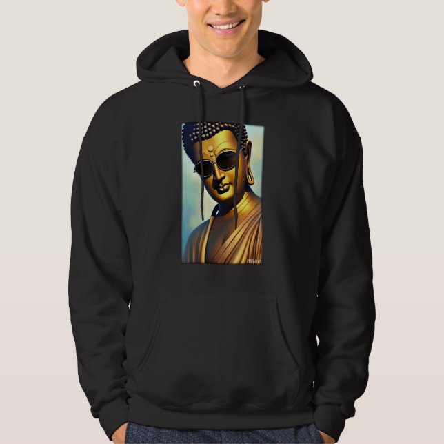 Sudadera Gafas de sol Buda Siddhartha Gautama Religión Indi (Anverso)