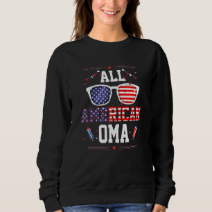 Sudadera Gafas de sol con bandera estadounidense de Oma tot