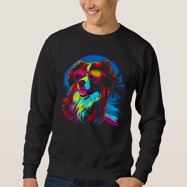Sudadera Gafas de sol Cool Australian Shepherd (Anverso)