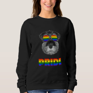 Sudadera Gafas de sol de bandera arcoíris de perro Schnauze