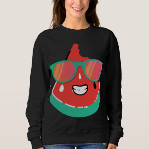 Sudadera Gafas de sol de frutas de sandía tropical para Mel