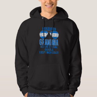 Sudadera Gafas de sol de la bandera de Honduras de la abuel