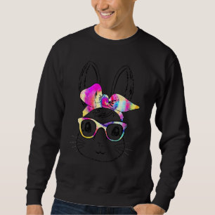 Sudadera Gafas de sol de la cara de conejita Gafas de cente