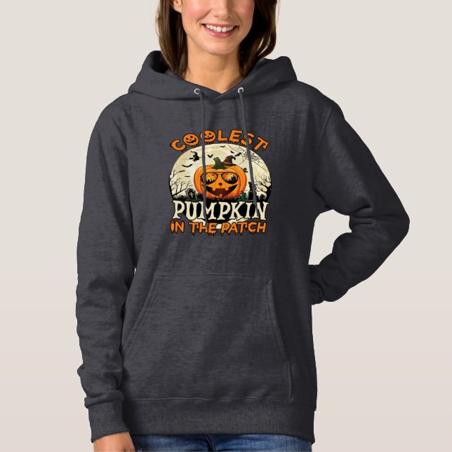 Sudadera Gafas de sol de la parcela de calabaza más cool So (Anverso)