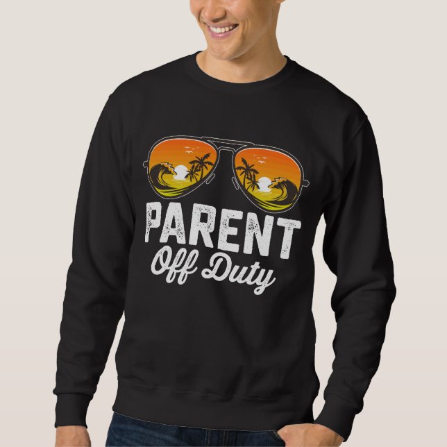Sudadera Gafas de sol de padres fuera de servicio último dí (Anverso)