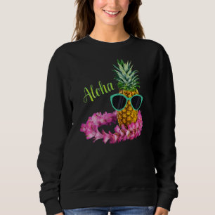 Sudadera Gafas de sol de piña Aloha Bebe Hawái