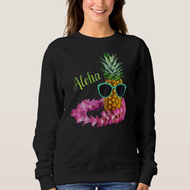 Sudadera Gafas de sol de piña Aloha Bebe Hawái (Anverso)