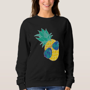 Sudadera Gafas de sol de piña Aloha Bebe Hipster Hawaii