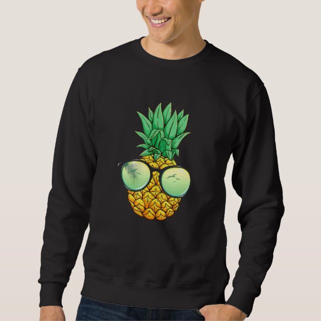 Sudadera Gafas de sol de piña Aloha Hawaii playas de Hawái (Anverso)