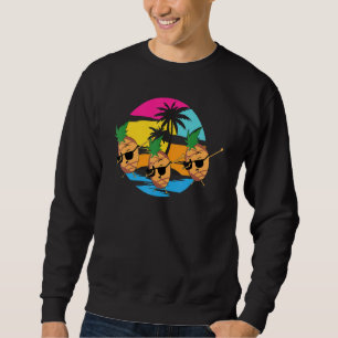 Sudadera Gafas de sol de piña, Aloha vintage, divertida