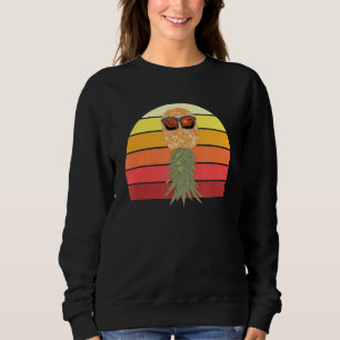 Sudadera Gafas de sol de piña Retro Aloha Beach Hawaii