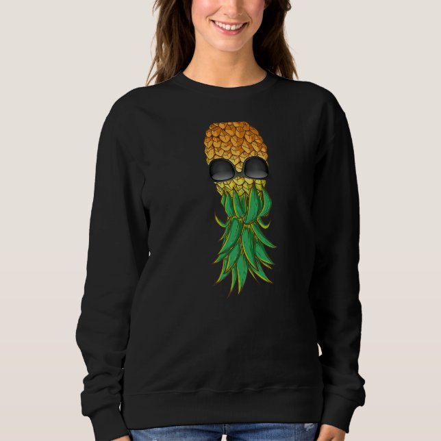 Sudadera Gafas de sol de piña verano Aloha Hawaii (Anverso)