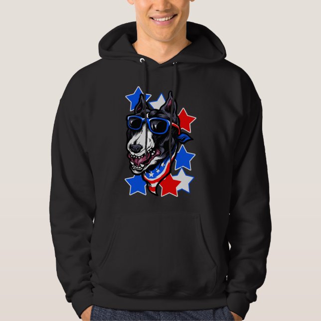 Sudadera Gafas de sol de Pitbull estadounidenses (Anverso)