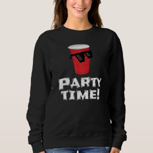 Sudadera Gafas de sol de vaso de plástico rojo para fiesta