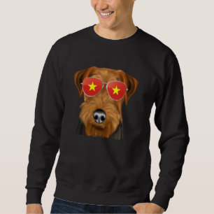 Sudadera Gafas de sol de Vietnam del perro del territorio g