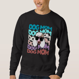 Sudadera Gafas de sol Guay Retro Vintage Poodle Dog Mom