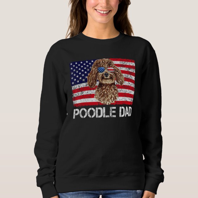 Sudadera Gafas de sol Pabellón de papá Bandera de Estados U (Anverso)