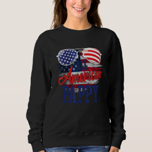 Sudadera Gafas de sol Pappy totalmente americanas Bandera d