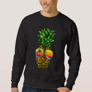 Sudadera Gafas de sol Piña Aloha Hawái Luau Vacaciones Hawa